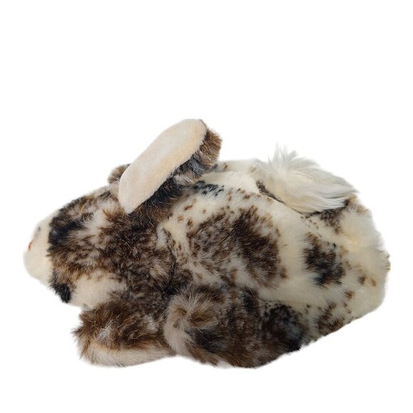 Brown Cream Spotted Bunny Rabbit Hand Puppet Plush Stuffed Toy 7.75" - Picture 5 of 7